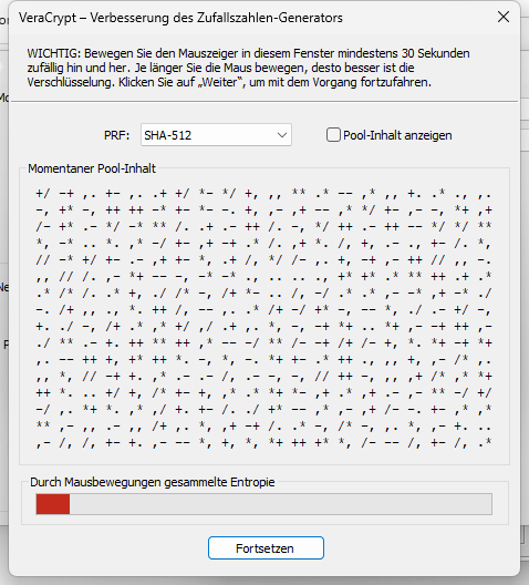 Entropie - Maus bewegen