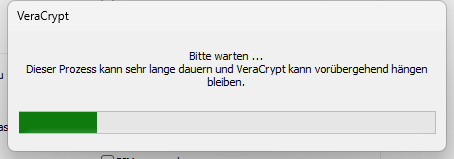 Ladebalken - Passwort wird geändert