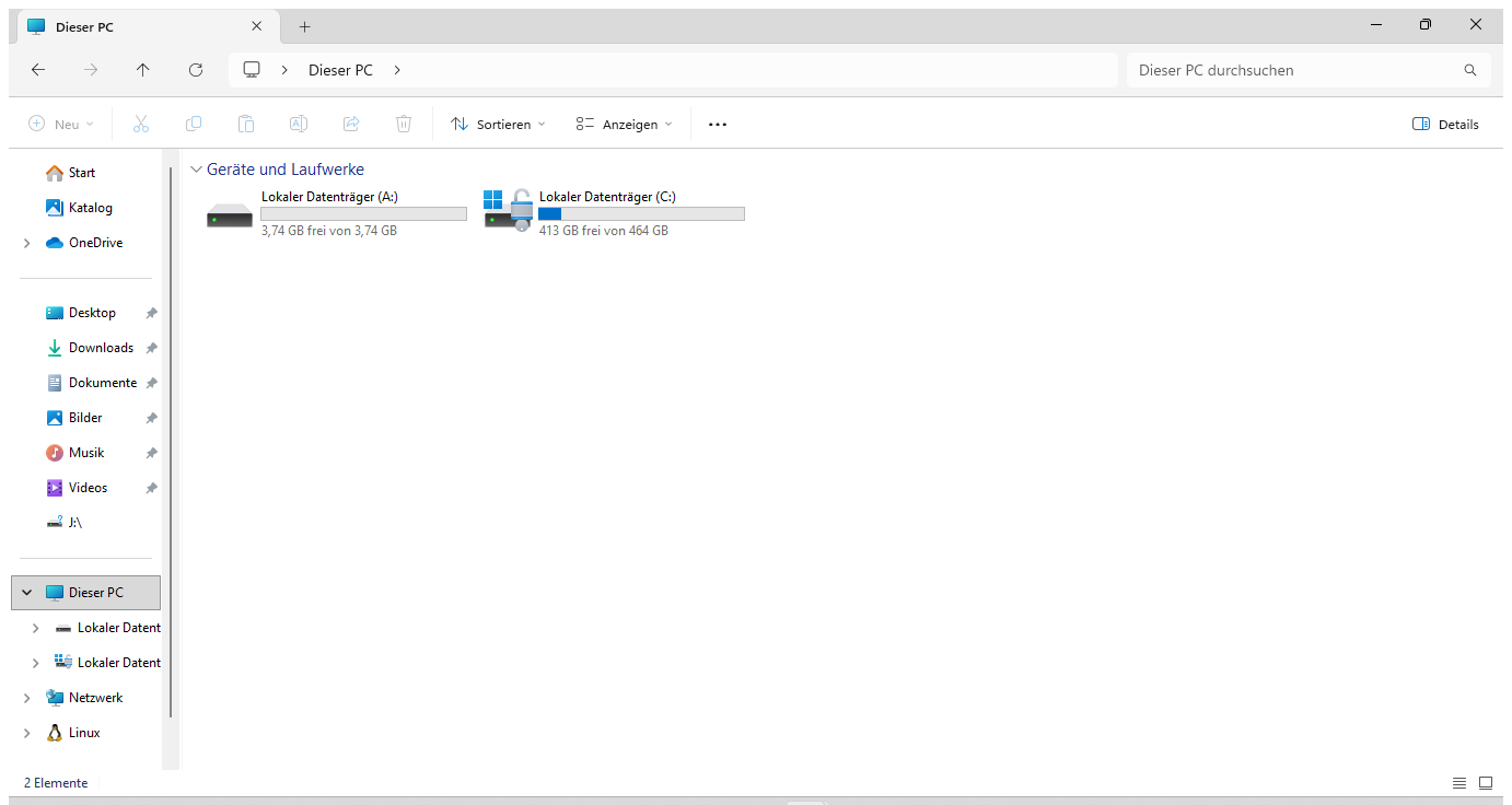 Entschlüsselten Datenträger im Datei-Explorer anzeigen