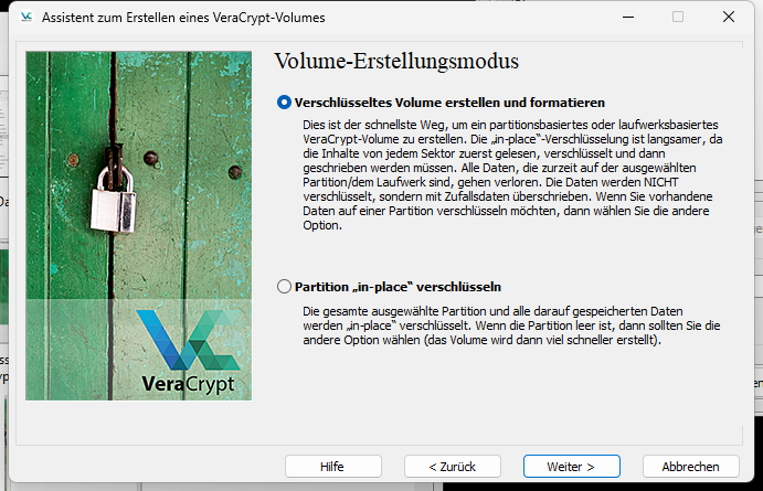 Datenträger formatieren